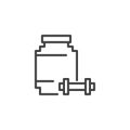 Sports nutrition outline icon