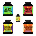 Sports nutrition, supplements, creatine, whey protein, gainer ba