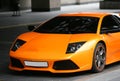 Sports orange car