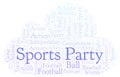 Sports Party word cloud