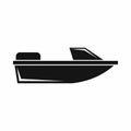 Sports powerboat icon, simple style