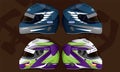 Sports racing helmet template vector design Royalty Free Stock Photo