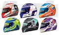 Sports racing helmet template vector design Royalty Free Stock Photo