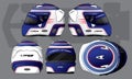 Sports racing helmet template vector design Royalty Free Stock Photo