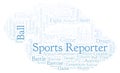 Sports Reporter word cloud.