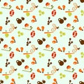 Sports seamless pattern