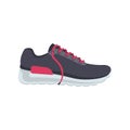 Sports shoes cartoon icon. Fashionable stylish sneakers with pink shoelaces.
