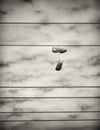 Sports Shoes Hanging from Power Lines