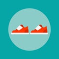 Sports shoes icon vector Royalty Free Stock Photo