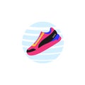 Sports sneaker. Logo. Illustration.