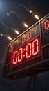 Sports Stadium Scoreboard Countdown Timer Display Royalty Free Stock Photo