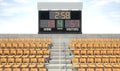Sports Stadium Scoreboard Royalty Free Stock Photo