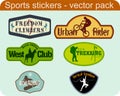 Sports Stickers Royalty Free Stock Photo