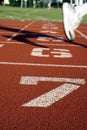 Sports track numbers