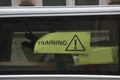 Sports trainer and training sign