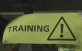 Sports trainer and training sign