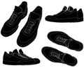 Sports Trainers Shoes Vector 01