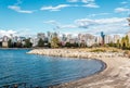 Sports at Vanier Park near Kitsilano Beach in Vancouver, Canada Royalty Free Stock Photo