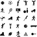 sports vector symbols or icons set Royalty Free Stock Photo