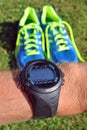 Sports watch for runners Royalty Free Stock Photo