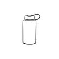 Sports water bottle hand drawn outline doodle icon. Royalty Free Stock Photo