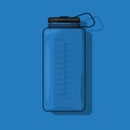 Sports water bottle icon vector