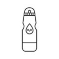 Sports water bottle linear icon