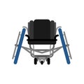 Sports wheelchair isolated. Disabled Sports. Medical vector illustration