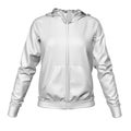 Sports white jacket with pockets isolated on a white background. 3D. Vector illustration