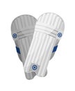 Sports white play and training kneepads. Knee pads, sports equipment.