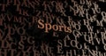 Sports - Wooden 3D rendered letters/message