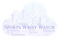 Sports Wrist Watch word cloud.