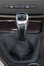 Sportscar gear shifter Royalty Free Stock Photo