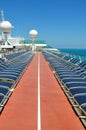 Sportsdeck onboard Liberty of the Seas, Royal Caribbean Royalty Free Stock Photo