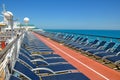 Sportsdeck onboard Liberty of the Seas, Royal Caribbean Royalty Free Stock Photo