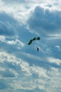 The sportsman the parachuter Royalty Free Stock Photo