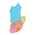 Sportswear icon, isometric style