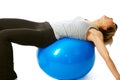 Sportswoman having fun with a Fitness Ball