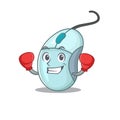 Sporty Boxing computer mouse mascot character style