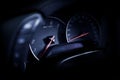 Sporty Car Dashboard Royalty Free Stock Photo