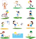 Sporty Cartoon Character Assortment