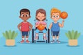 sporty disabled kids