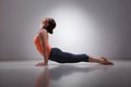 Sporty fit yogini woman practices yoga asana Royalty Free Stock Photo