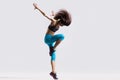 Sporty girl dancing Royalty Free Stock Photo