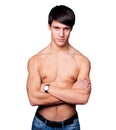 Sporty and healthy muscular man Royalty Free Stock Photo