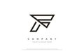 Sporty Letter F Minimal Logo Design Vector