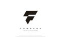 Sporty Letter F Minimal Logo Design Vector