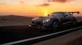 The sporty, luxurious Mercedes AMG-GT-R on the track