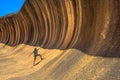 Wave Rock surfing Royalty Free Stock Photo