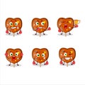 A sporty orange lolipop love boxing athlete cartoon mascot design